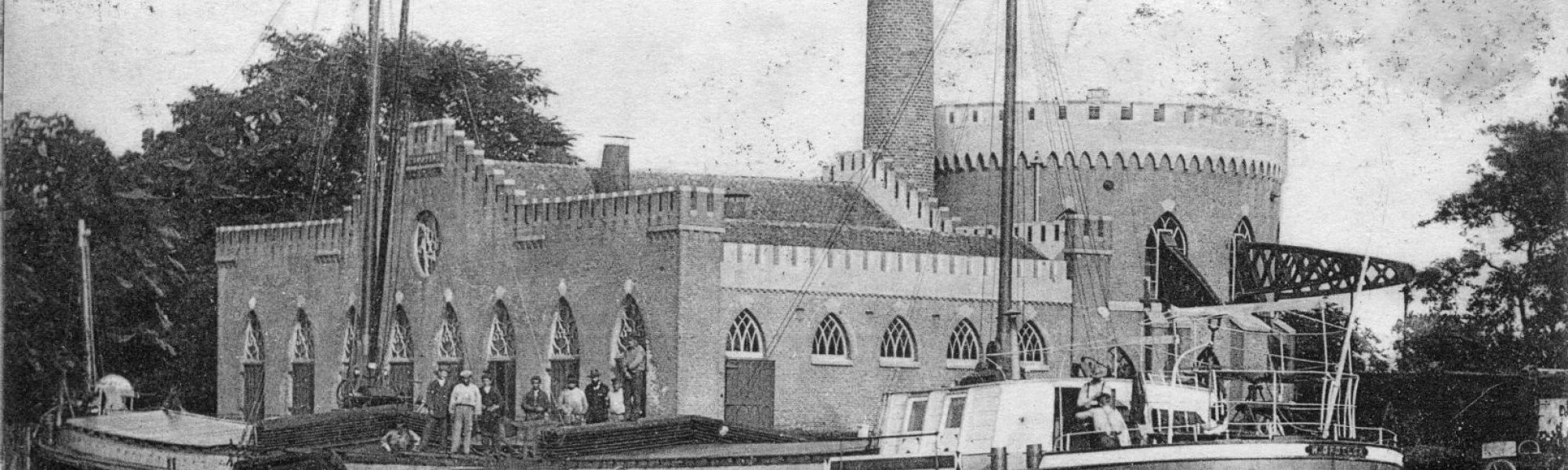 Historical image of pumping station Cruquius