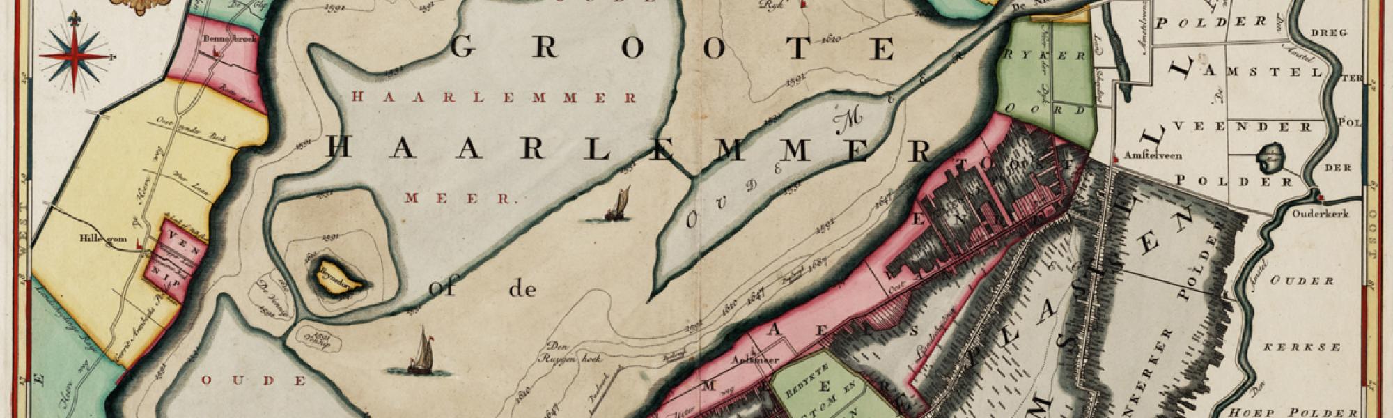 Historische kaart haarlemmermeer